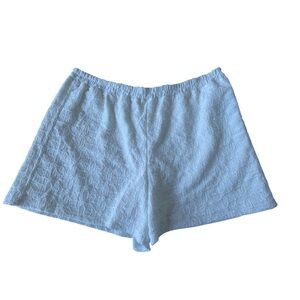 Maison Jules White Eyelet Stretch Lace Pull-On Shorts Lined Woman's XL NWT